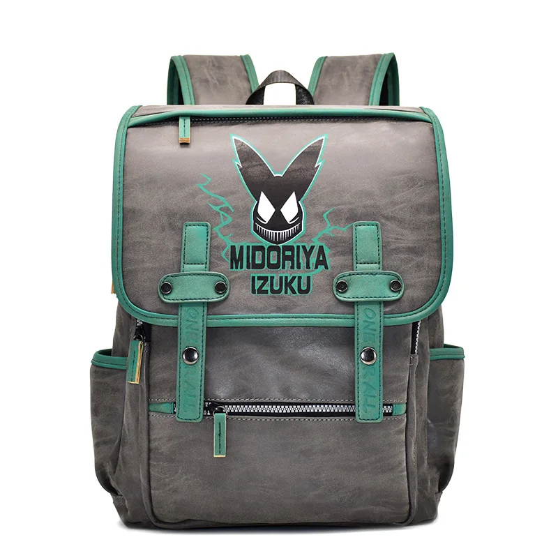 

Japan Anime My Hero Academia Deku Cartoon Large-Capacity Backpack Waterproof PU Student Bag Students Backpack Schoolbag