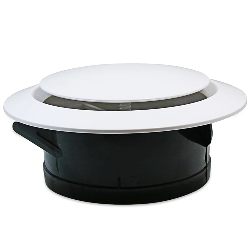 200mm ABS Air Vent Cover Bathroom Ceiling Wall Supply and Exhaust Ventilation Grille for Round Duct Pipe | Обустройство дома