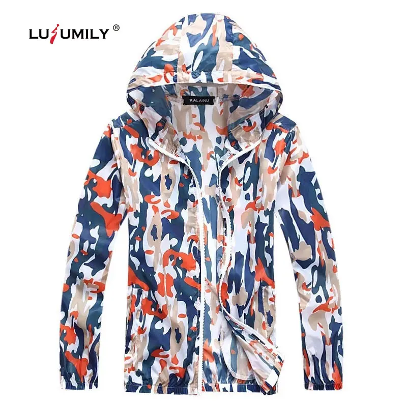 Lusumily ветровка размера плюс 4xl Женская камуфляжная куртка Женское пальто женская