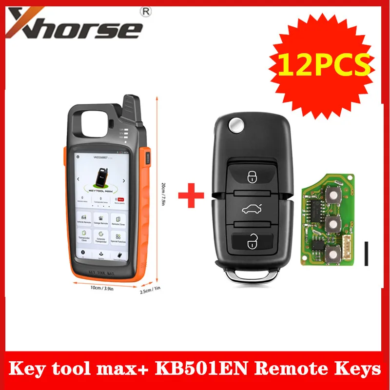 XHORSE VVDI KEY TOOL MAX Remote и чип генератор плюс 12 шт. B5 Type 3 кнопки для Key