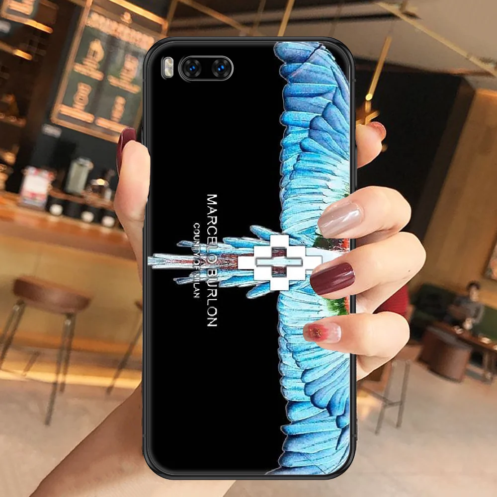 

Burlones Brand Fashion Phone case For Xiaomi Mi Max Note 3 A2 A3 8 9 9T 10 Lite Pro Ultra black soft bumper fashion cell cover