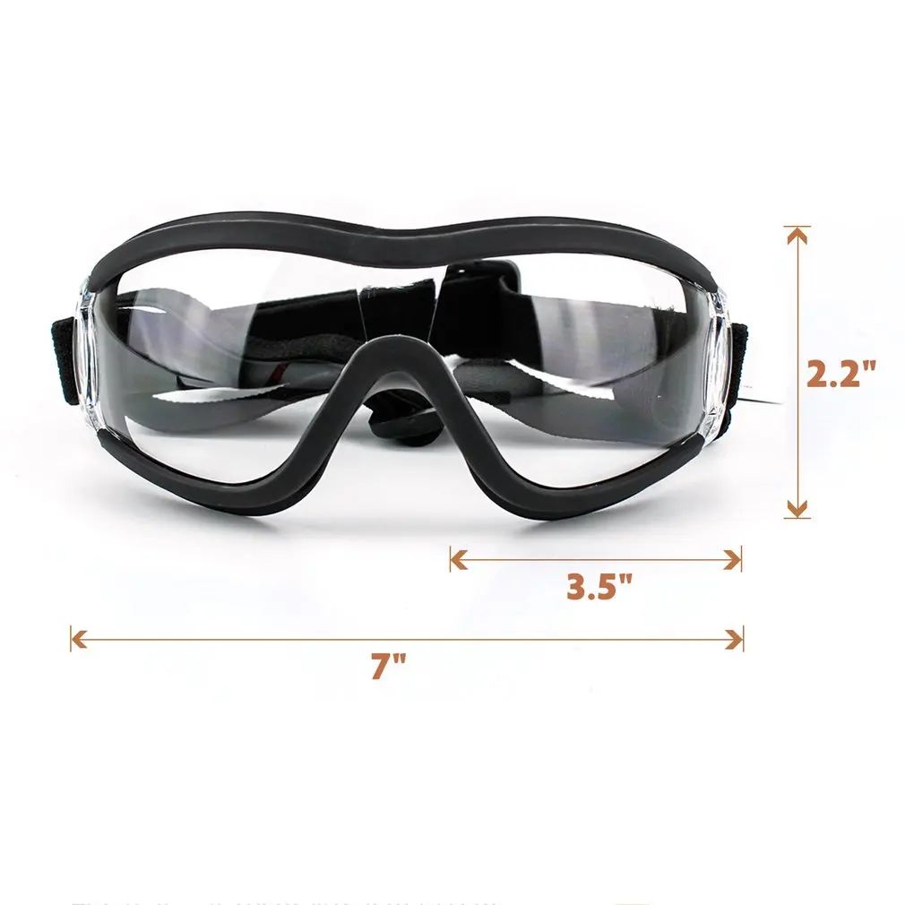 

Pet Goggles Dog Supplies Transparent Dog Glasses Waterproof Windproof Snow Goggles Uv Big Dog Glasses
