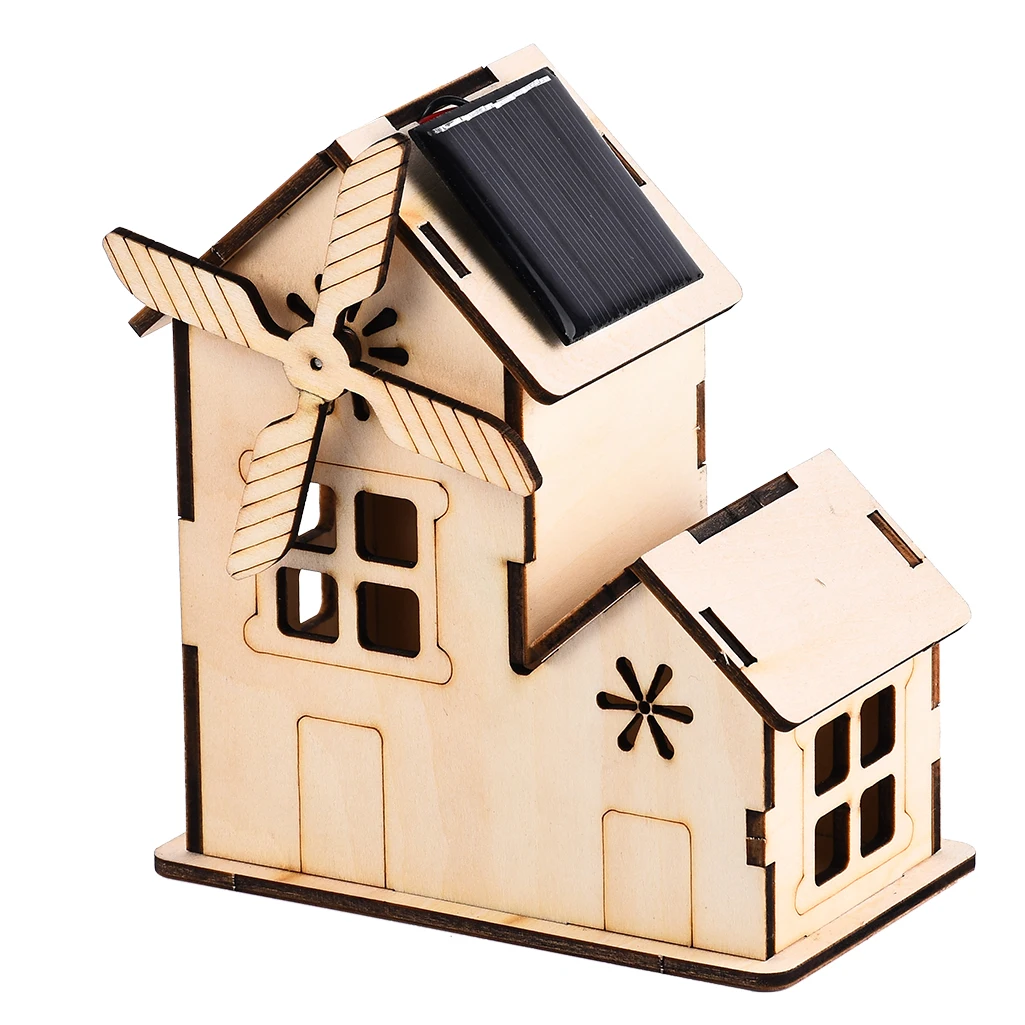 Детская Сборка DIY на солнечной энергии Mars Rover робот автомобиль ветряная мельница