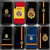spain national police flag phone case for oppo realme 6 pro c3 5 pro c2 reno2 z a11x xt