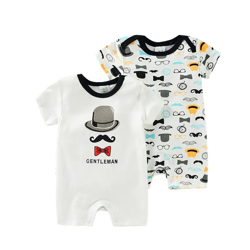 2021 New baby bodysuits 0-9M Boy&ampGirls body suits cotton short sleeves Cartoon newborn clothes | Детская одежда и обувь
