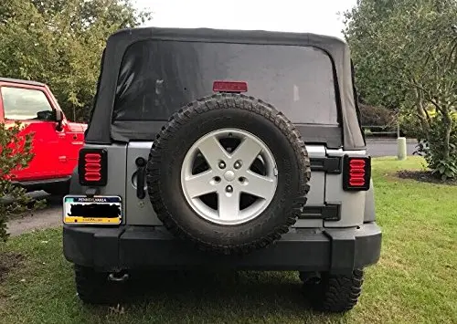 2 шт. светодиодный задний светильник s дымовая линза для Jeep Wrangler 2007 2017 JK JKU с