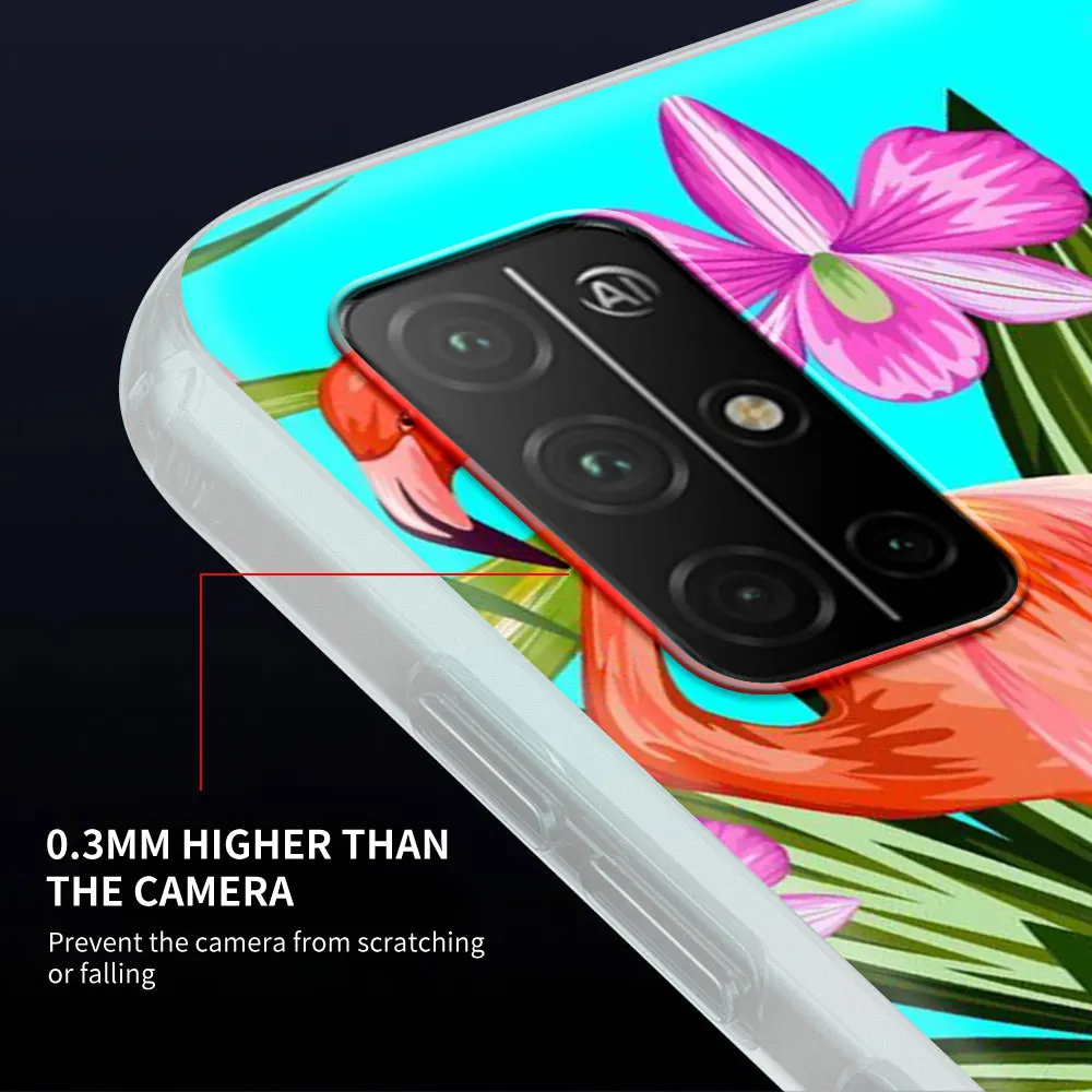 

Vintage Flowers Flamingo Silicone TPU Phone Case For Honor 8X 8S 9S 9C 20 10 Lite 9X Pro 30i 20e Play 9A Shell Cover Coque Capa