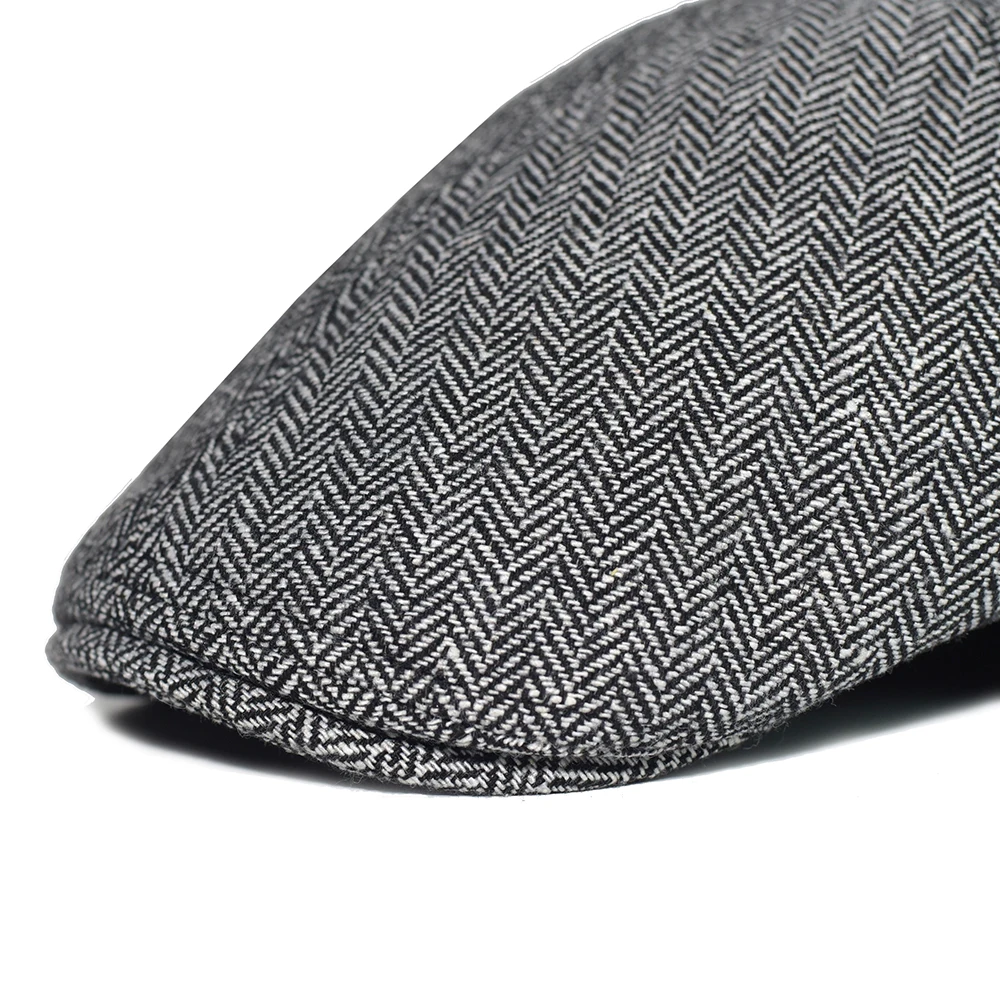 

Vintage Herringbone Beret Double Wearing Style Men Hats Newsboy Cap British Western Style Ivy Cap Classic Hats Woman