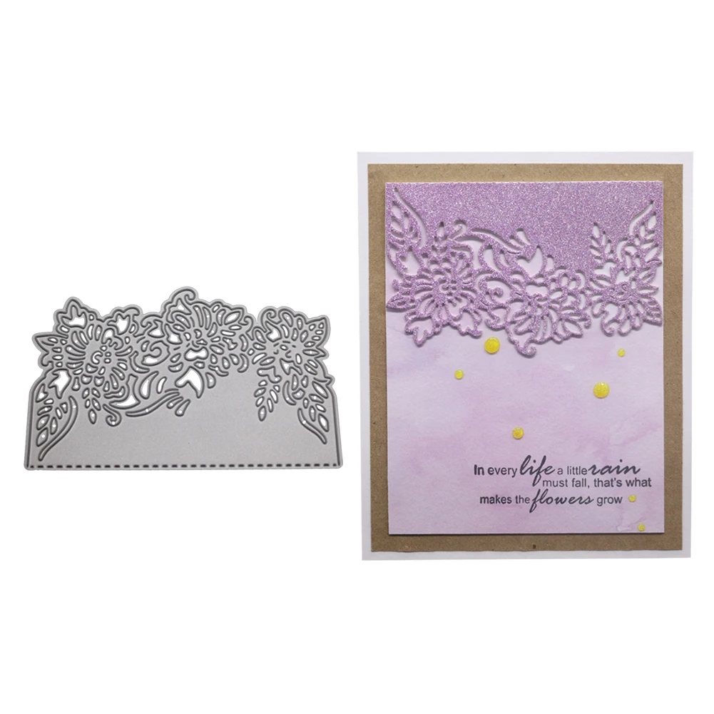 Полые цветочные металлические Вырубные штампы трафарет для скрапбукинга