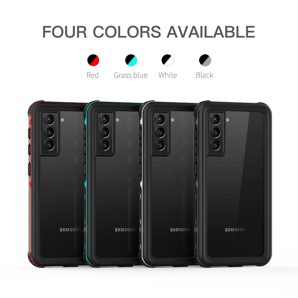 s 21 ultra 5g ip68 waterproof case for samsung galaxy s21 case water proof diving out sport 360 protect s21 plus cover seal etui free global shipping