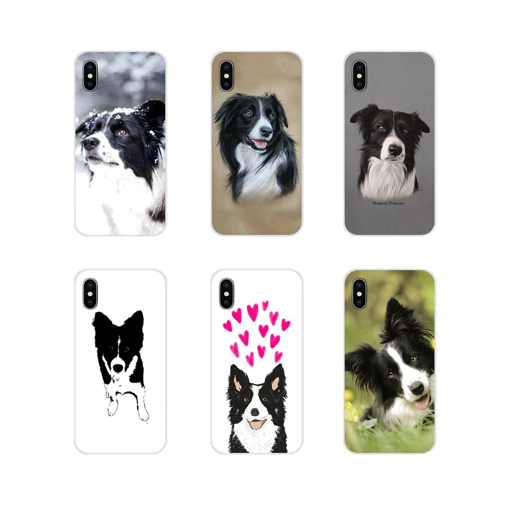 Аксессуары чехлы для телефонов Xiaomi Redmi 4A S2 Note 3 3S 4 4X 5 Plus 6 7 6A Pro Pocophone F1 art border collie lovely
