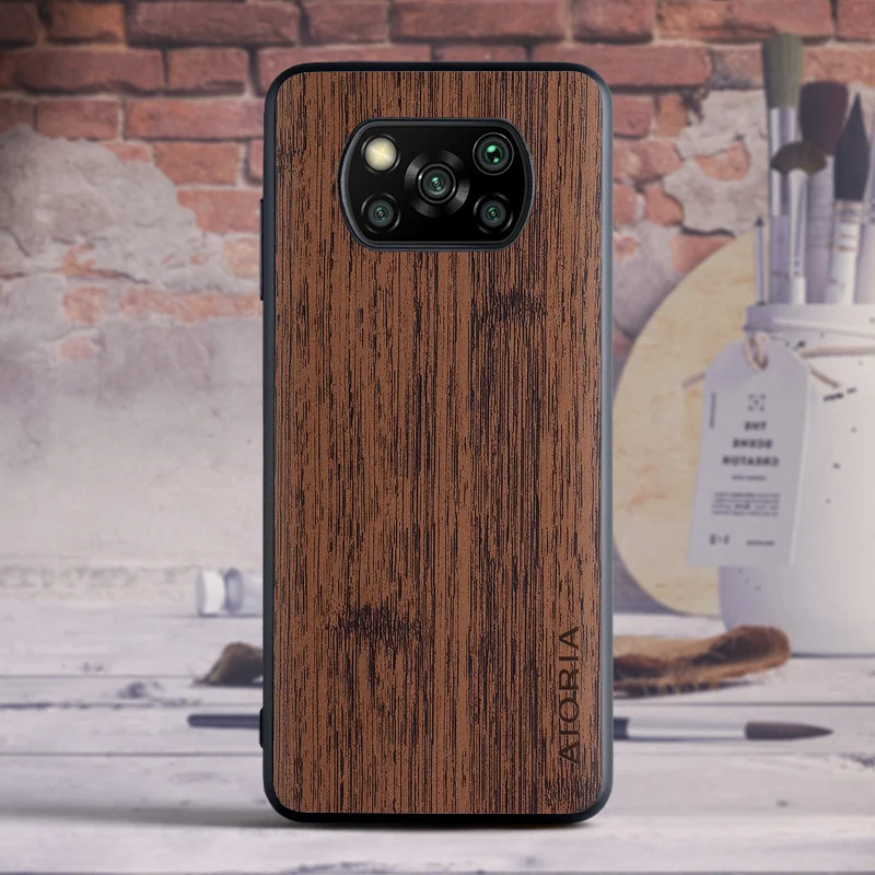 case for Xiaomi Poco X3 Pro X3 NFC GT Vintage soft TPU Hard PC PU leather skin 3in1 coque fundas covers