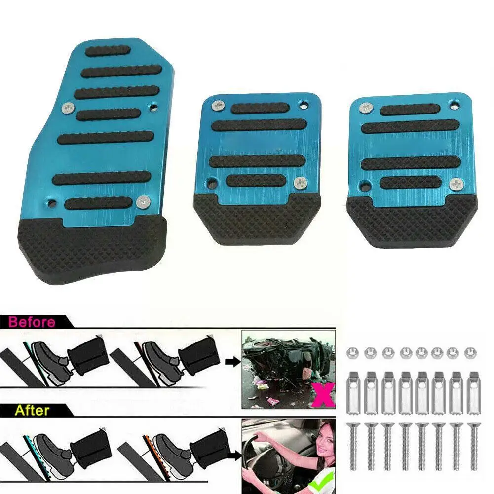 Универсальная алюминиевая ручная коробка передач 3 шт. Нескользящая Педальная