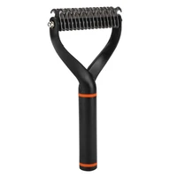 dog combs pet undercoat rake 2 sided dematting constantly headed metal blade combs suitable for cats and dogs pet glove