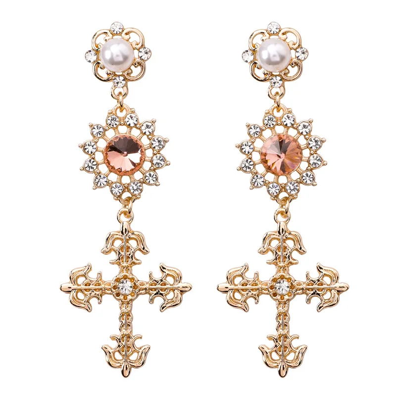 Женские серьги с жемчугом SHIFEEL длинные из стерлингового серебра 925 пробы в стиле