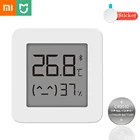 Датчик температуры и влажности Xiaomi Mijia Smart Home, датчик температуры и влажности, 2 приложения, Bluetooth, беспроводной смарт-датчик с цифровым ЖК-дисплеем, Официальный магазин Xiaomi