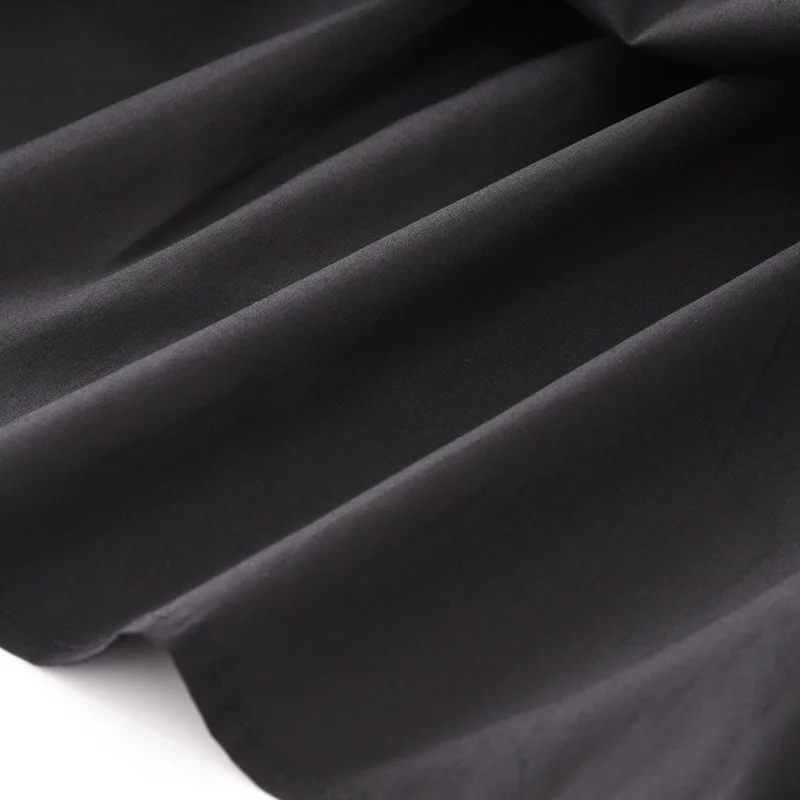 

High Elastic Waist Black Irregular Ruffles Elegant Half-body Skirt Women Fashion Tide New Spring Summer 2021 E887