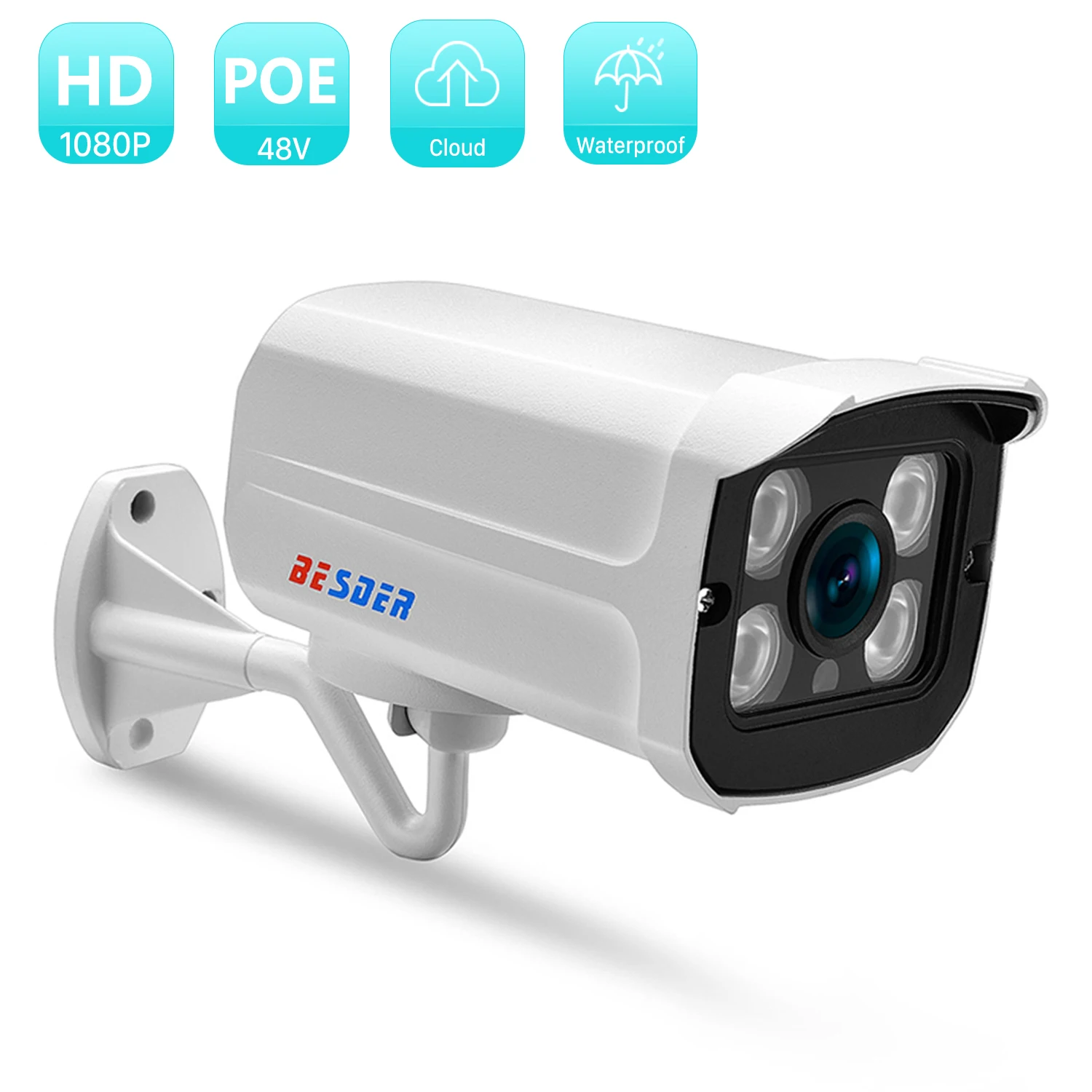 

IP-камера широкоугольная водонепроницаемая, 2,8 мм, 720P, 960P, 1080P