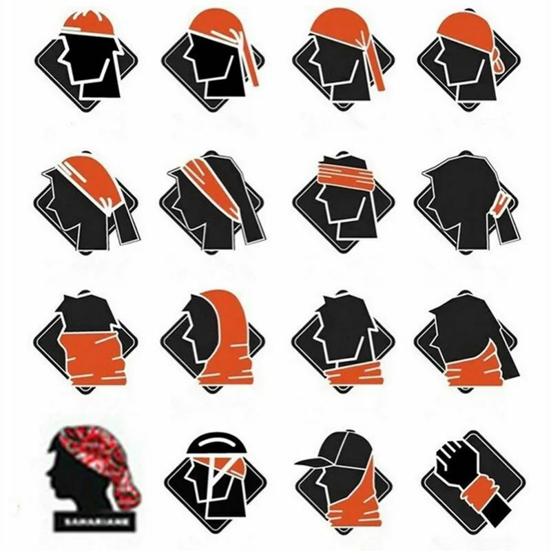 

Unisex Man Women Head Face Neck Gaiter Tube Beanie Scarf Bandana Sports Outdoor Dustproof