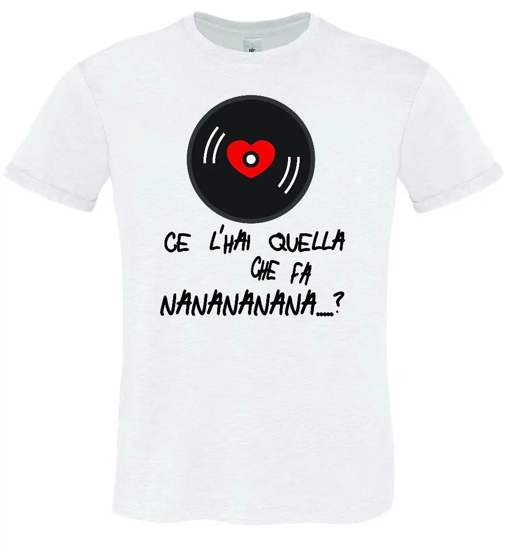 

T-SHIRT UOMO HAPPINESS TSHIRT DIVERTENTE DANCE MUSIC DJ CE L'HAI QUELLA CHE FA New Fashion Cool Casual T Shirts