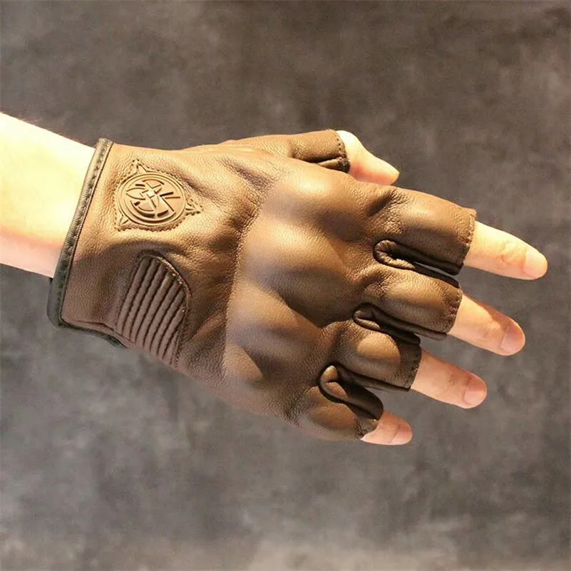 Мотоциклетные Перчатки из натуральной кожи в стиле ретро Классические городские