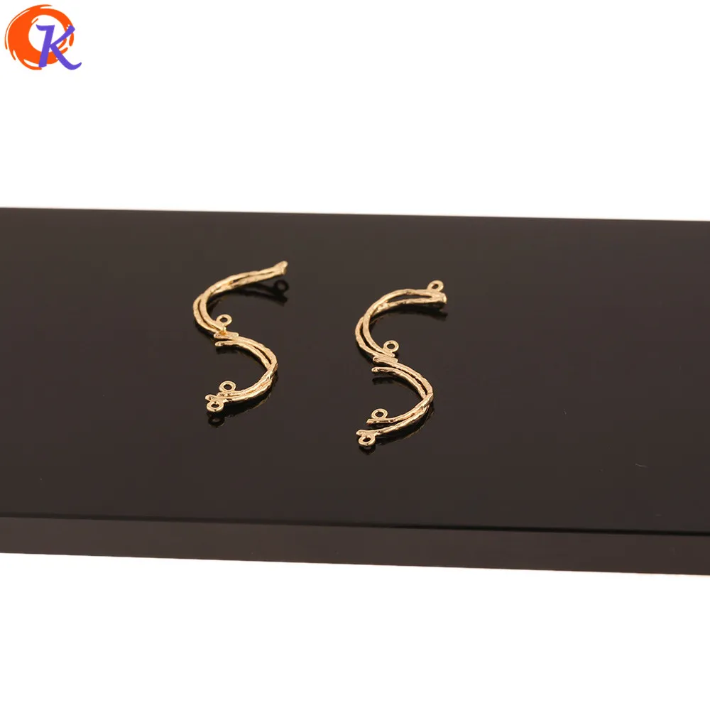 

Cordial Design 40Pcs 15*39MM Jewelry Accessories/Earrings Connectors/DIY/S Shape/Genuine Gold Plating/Hand Made/Earring Findings