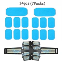 14pcs ems trainer abdominal gel stickers gel pads for muscle stimulator exerciser replacement massager gel patch accessories