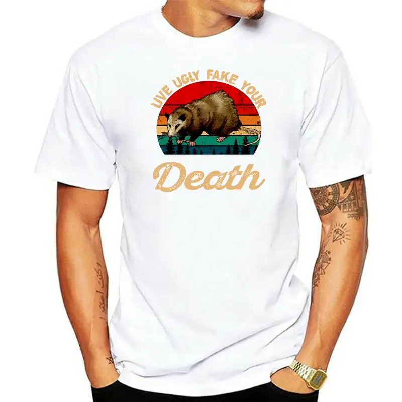 

Live Ugly Fake Your Death Retro Vintage Protect Opossum Gift T Shirt 75