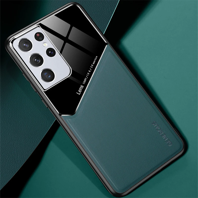 

Best Protection Magnetic Leather Case for Samsung Galaxy S21 Ultra S20 FE A12 A52 A72 A51 A71 Note 20 Precise Cutout Bag Cover