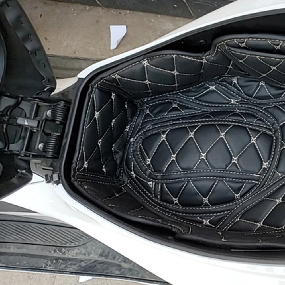 

Motorcycle For honda pcx150 pcx 150 Seat Bucket Liner Cushion Shockproof Storage Box Leather Rear Trunk Cargo Liner Protector