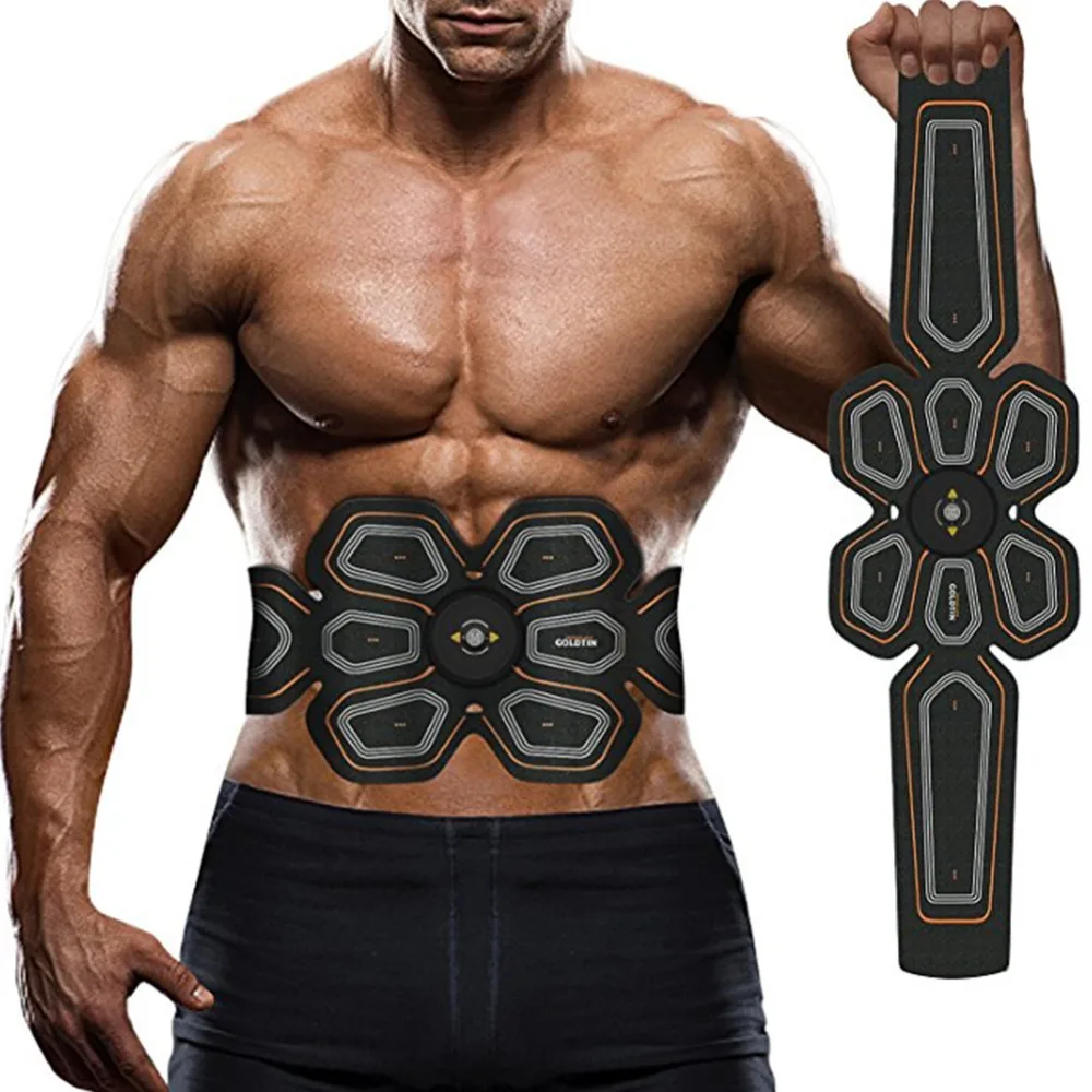 Новейший пояс EMS для тонизирования брюшного пресса, стимулятор мышц Ultimate Muscle Toner Electrostimulation Press Trainer, домашняя тренажерная зона Fitness Equip.