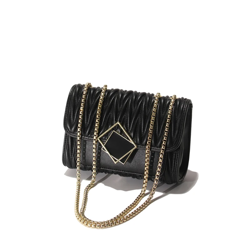 

Women's Classic Small Square Chain Single Shoulder Messenger Fold Bag CT37612