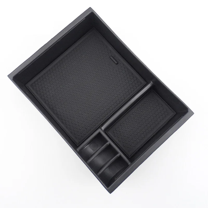 Black Car Secondary Center Console Armrest Storage Box Glove Organizer Tray ABS Fit For Mazda 3 Axela 2013 2014 2015 2016 2017
