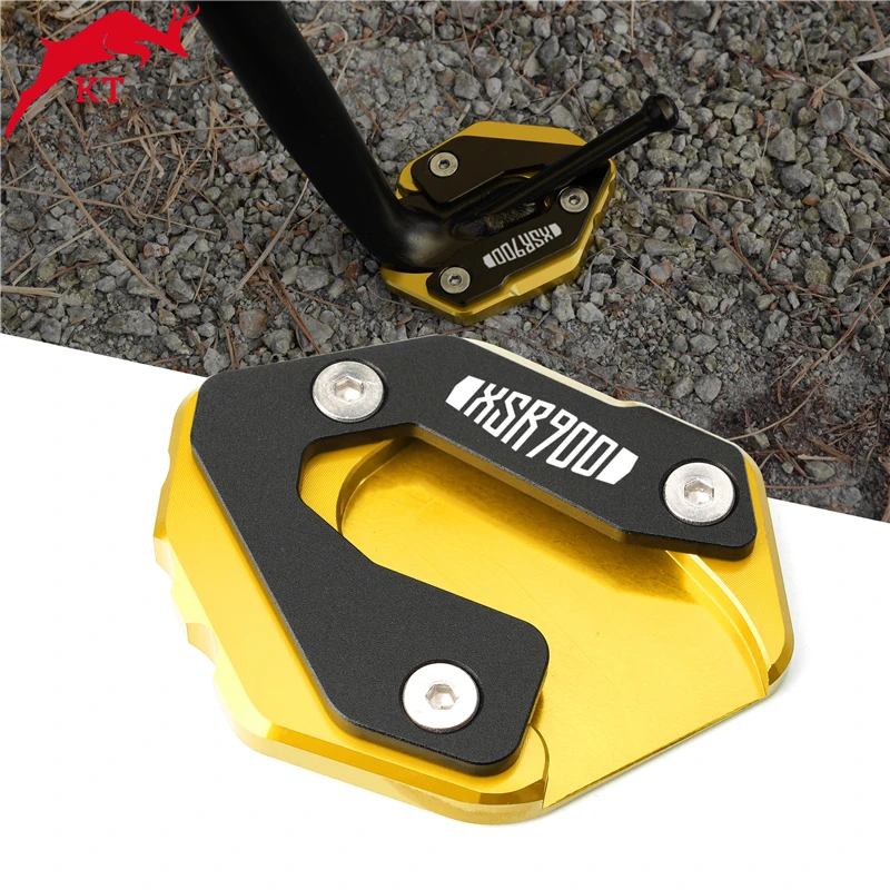 For YAMAHA MT-09 MT 09 XSR 900 XSR900 2014-2020 Motorcycle CNC Kickstand Foot Side Stand Extension Pad Support Plate | Автомобили и
