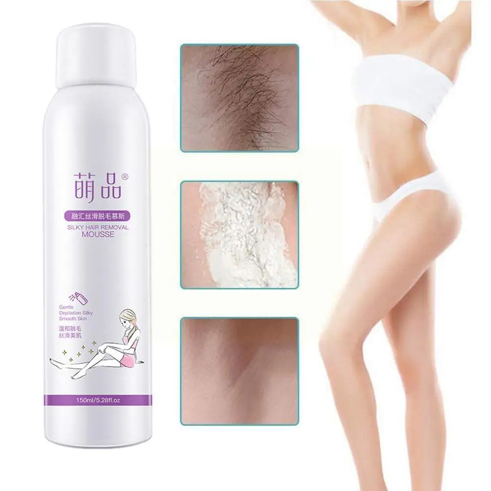 

Natural Painless Hair Removal Spray Hair Remover Foam Hot Depilation Spray Arms 60/150ml Women New Body Legs Sale Armpits N5S0