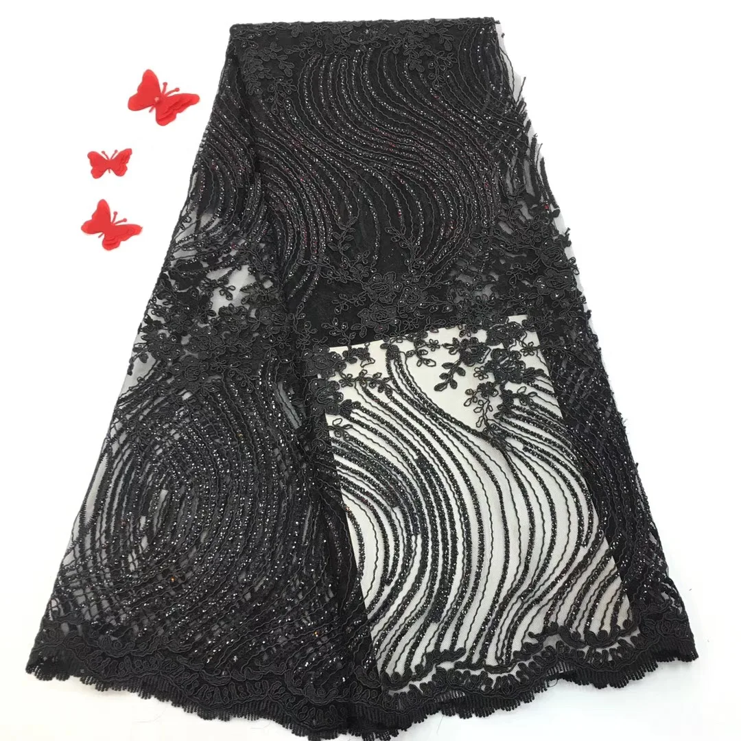 

New arrivals african guipure lace fabric 100% cotton lace nigerian cord lace fabrics for wedding dresses RF113
