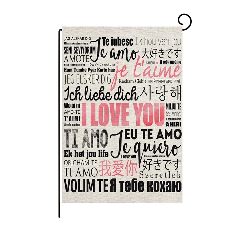 10 видов стилей съемки посвященной дню Святого Валентина флаг для украшения сада