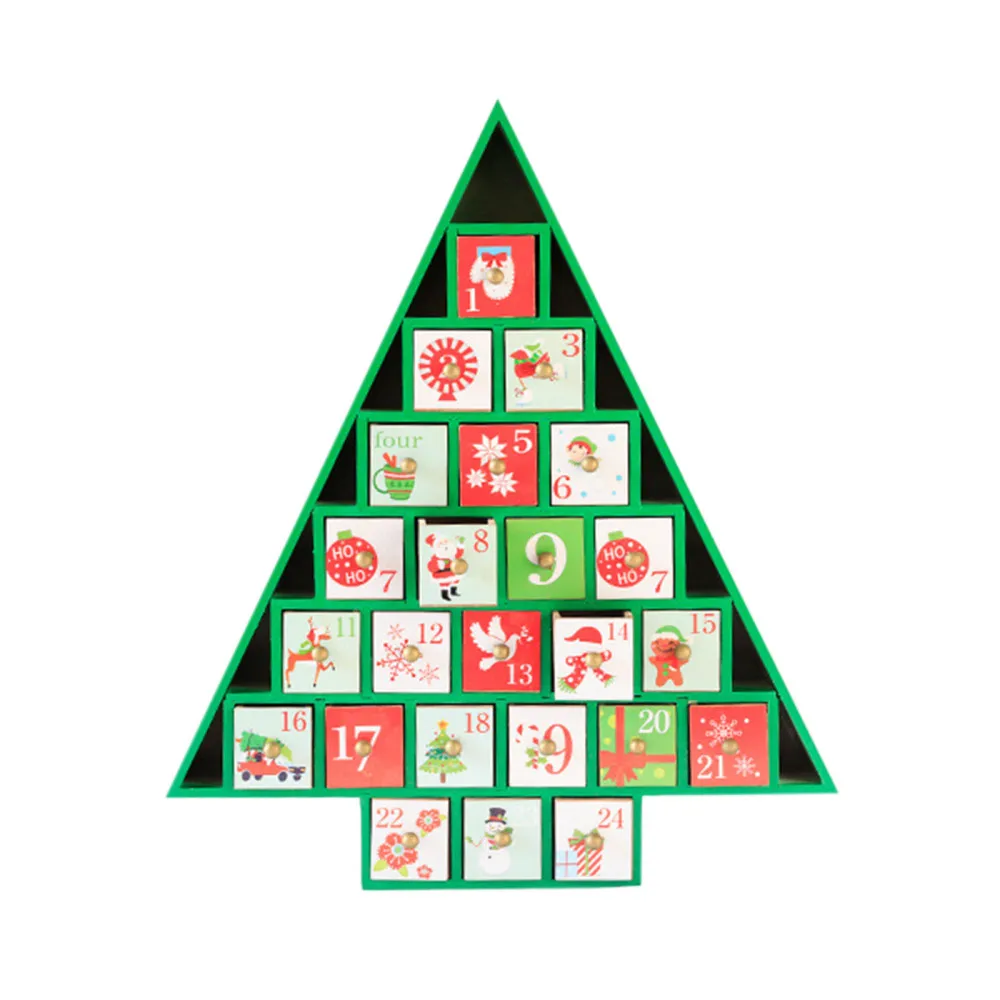 

Настольный календарь, рождественские деревянные календари для Адвента, подарок, кулон для длительного использования, праздничные товары, у...