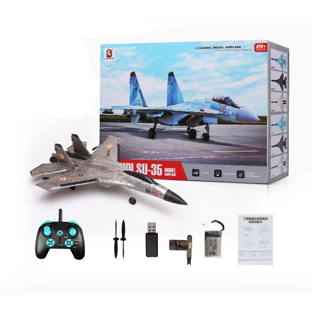 

SUKHOI SU-27 F11 306mm Wingspan 2.4Ghz 3CH Six-axis Gyroscope RTF RC Airplane EPP RC Aircraft Remote control Outdoor Toys