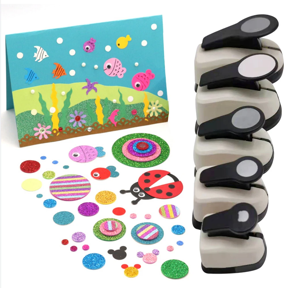 2021 New Mini Scrapbook Punches Handmade Cutter Card Craft Calico Printing Flower Paper Craft Punch Hole Puncher Shape Diy Tool