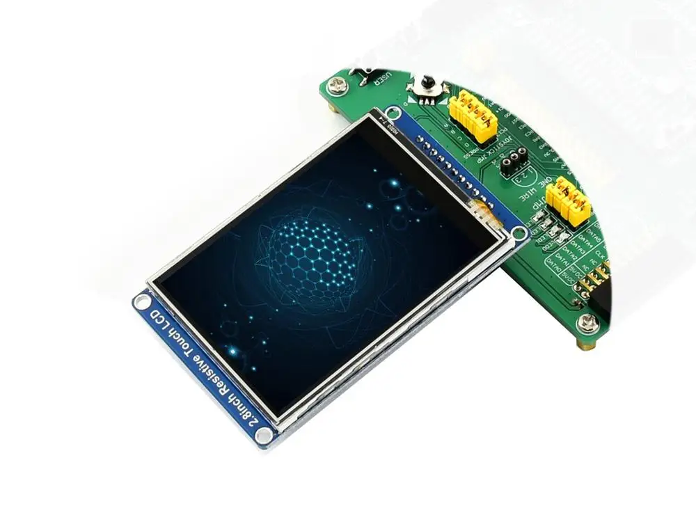Опен205Р-С Пакет В # Разработочная плата STM32 ARM Cortex-M3 STM32F205RBT6 + 2,2-дюймовый сенсорный ЖК-дисплей + 11 модулей.