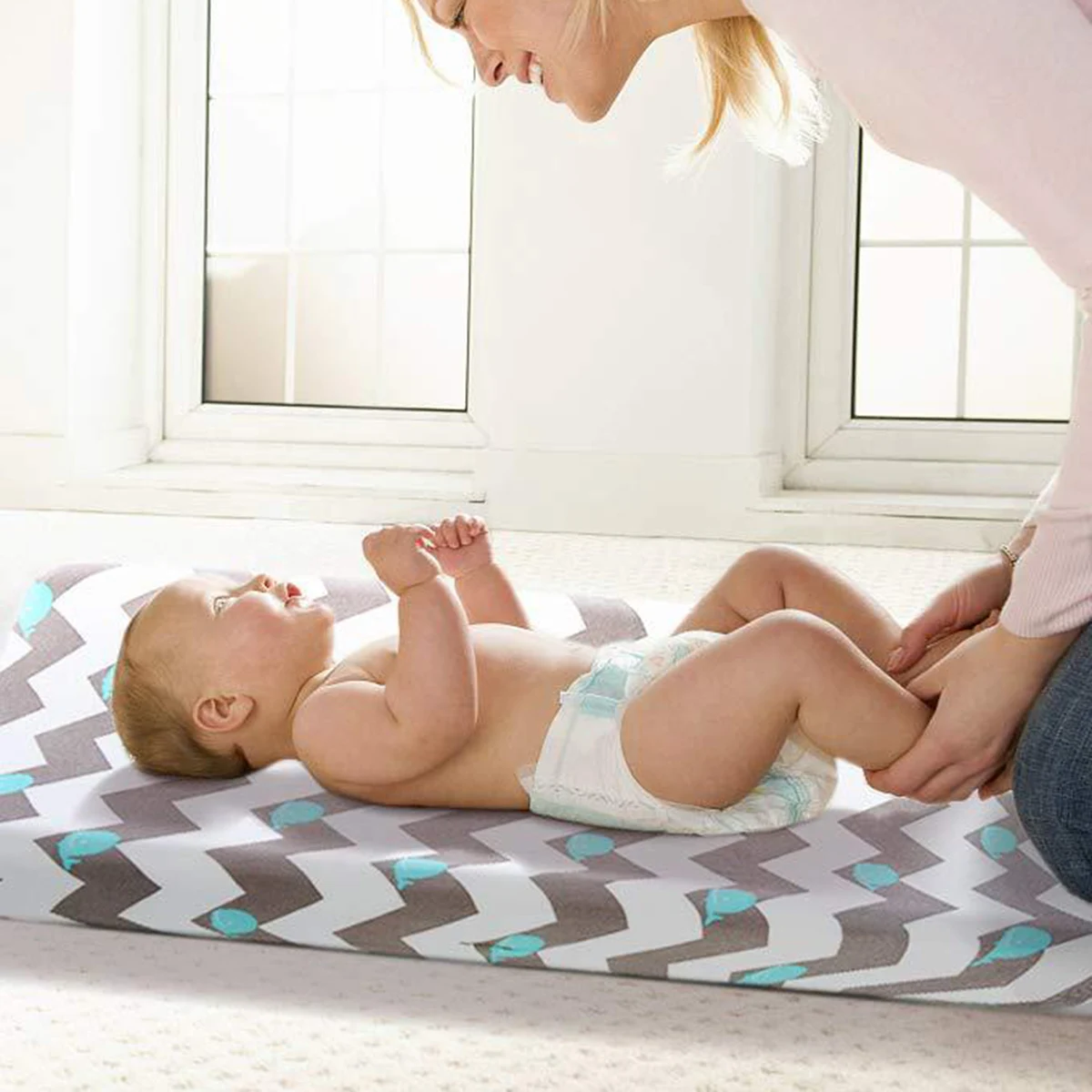 2 шт. чехол для пеленания растягивающаяся простыня смены стола маленьких