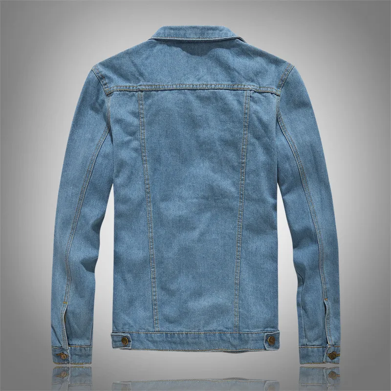 Куртка мужская джинсовая в стиле хип-хоп Модная Джинсовая куртка-бомбер