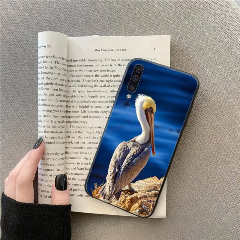 

Fly bird animal pelican Phone Case For Samsung galaxy A S note 10 7 8 9 20 30 31 40 50 51 70 71 21 s ultra plus