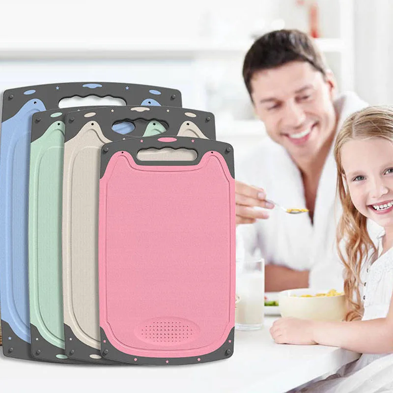 Разделочная доска для пшеницы соломы овощей мяса разделочная с отверстиями