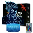 Magiclux USB светодиодный Ночной светильник сенсорный Спальня Ночной светильник для детей с рисунком из аниме Hunter X Hunter Декор Светильник 3d лампа хисока лампа