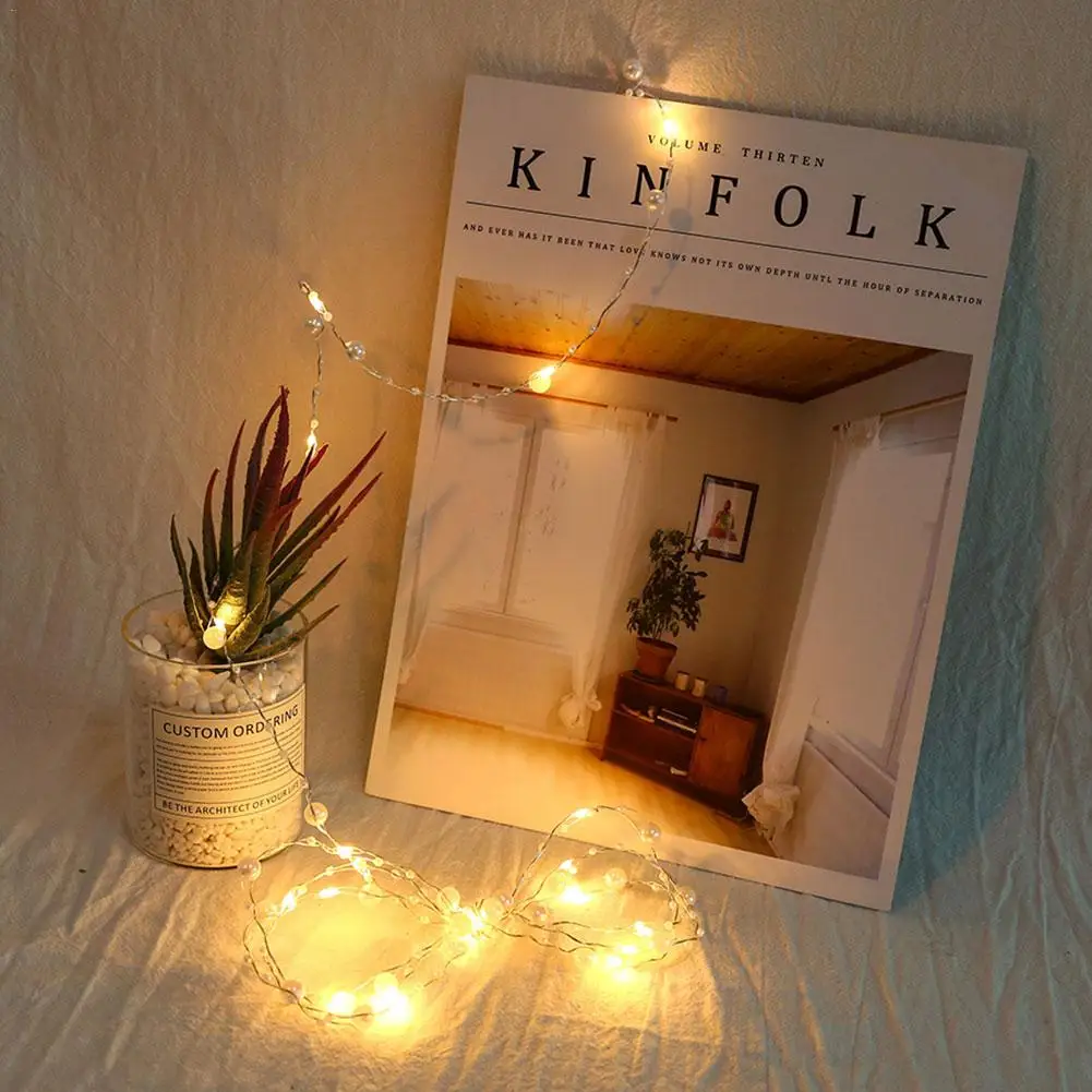 Гирлянда из медной проволоки с питанием от аккумулятора/USB 20 светодисветодиодный