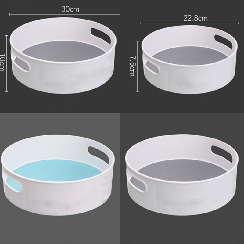 Многофункциональный нескользящий вращающийся лоток для хранения ABS держатель