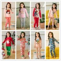 autumn girls baby kids pajamas sets cotton boys sleepwear suit cartoon dinosaur pajamas long sleeve pijamas topspants 2pcs