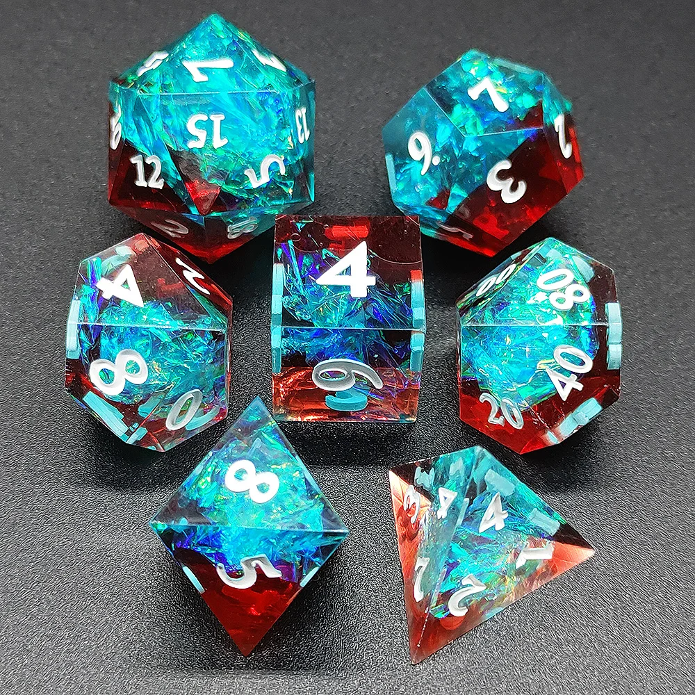 Игральные кости D20 Mtg для настольных игр D12 прозрачные наборы Sharp D & d Dnd D4 46 D8 D10